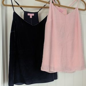 NWT Lilly Pulitzer XS Dusk Velvet tank pink